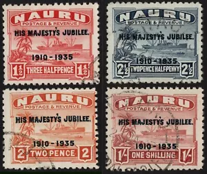 NAURU 1935 JUBILEO DE PLATA (4) USADO FINO (A24132) - Imagen 1 de 1