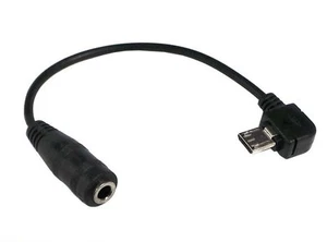 Universal Micro USB Interface To 3.5mm Plug Earphone Adapter Black - Picture 1 of 1