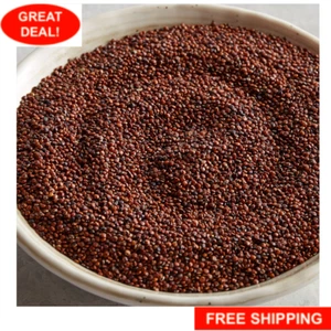 25 lb. Bag Organic Whole Grain Vegan Red Quinoa Food Pantry Supply Gluten Free - Picture 1 of 12