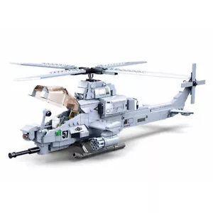 Bell AH-1Z Viper Attack Helicopter Military Series Building Bricks Blocks Toys - Picture 1 of 3