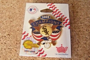 2005 White Sox American League Champions bunting lapel pin - Picture 1 of 9