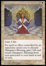 Magic the Gathering MTG Mangara's Blessing (25) Mirage   LP