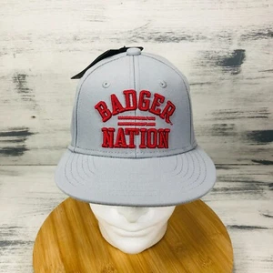 Wisconsin University Hat Boys Snapback Cap Badger Nation Under Armour Embroider - Picture 1 of 9