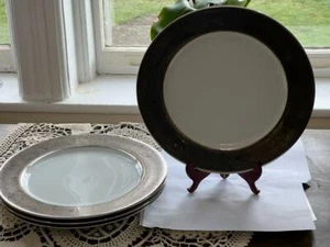1990s Philippe Deshoulieres Indienne Platine Chargers- Set of 4 - Picture 1 of 12