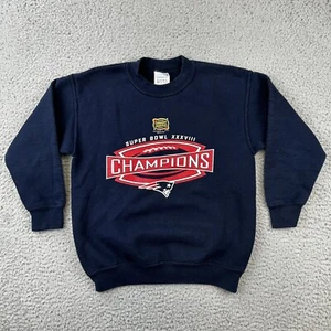Superbowl XXXVIII Champions Patriots 2004 Crewneck Sweatshirt Youth Size Medium - Picture 1 of 10