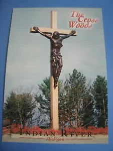 The Cross in the Woods Indian River Michigan Postcard IR-101V - Picture 1 of 4