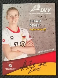 3777 Heike Beier Volleyball DVV Autogrammkarte original signiert - Bild 1 von 2