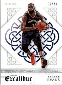 2015-16 Panini Excalibur Silver Pelicans Basketball Card #150 Tyreke Evans /70