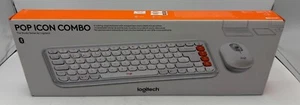 LOGITECH Pop Icon Combo Wireless Keyboard & Mouse Set - Off White BNIB SEALED - Bild 1 von 6