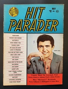 Hit Parader 1956 May Sonny James Johnny Cash Elvis Presley Hilltoppers Lane Bros - Picture 1 of 1