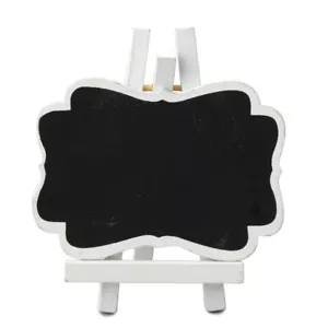 PIZARRA DE TIZA DE MADERA 4""X5"" PIZARRA DE MENSAJES CON CABALLETE - PAQUETE DE 6 - Imagen 1 de 3