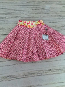 NWT - I Am Naturals Girls Pink Ladybug Floral Wrap Skirt Size M Fits Ages 3-6 - Picture 1 of 8