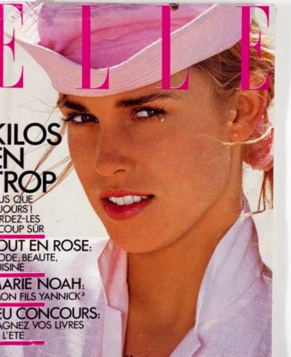 ANETTE STAI Jeremy Irons JOHNNY HALLYDAY Jamie Lee Curtis YANNICK Gruau ELLE vtg - Image 1 of 4