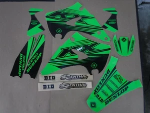 FLU Designs PTS5 graphics Team Kawasaki KX125 KX250 2003 2004 2005 2006 2007 - Picture 1 of 1
