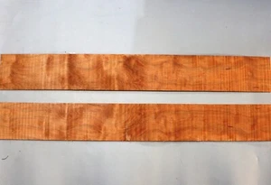 "Juego de madera de arce ondulado para lados de guitarra Luthier Supply 32.9""x4.4""x0.1" - Imagen 1 de 4