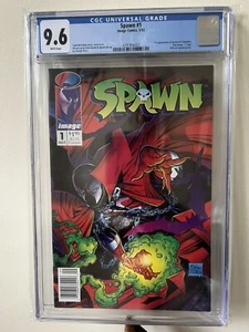 Spawn 1- Quiosco, CGC 9.6 WP, 1er Spawn, con póster, impresión baja 🔥🔑 - Imagen 1 de 3