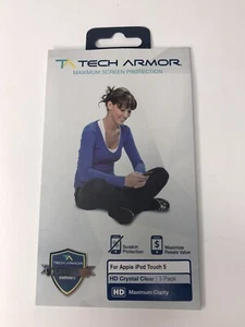 Tech Armor Maximum Screen Protection For Apple iPod Touch 5 HD Crystal Clear - 3 - Picture 1 of 9