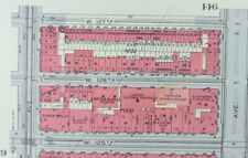 1934 APOLLO THEATRE HARLEM MANHATTAN NEW YORK CITY G.W. BROMLEY LAND STREET MAP