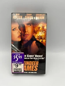 Reindeer Games (VHS, New Sealed) Ben Affleck Gary Sinise Charlize Theron. Rare! - Foto 1 di 3