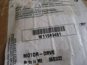 Neu OEM Whirlpool W11549461 Trockner Motor JMR1 - Bild 1 von 1