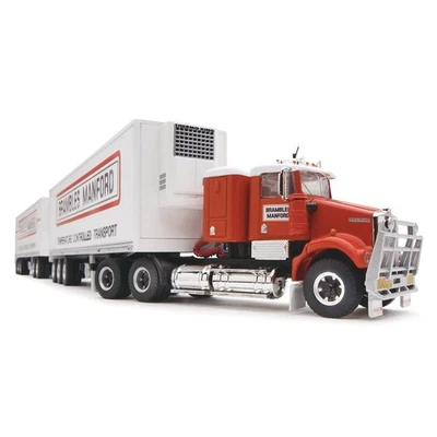Repliche Stradali 1/64 Brambles Manford Road Train Con Camion Kenworth 12030 - Immagine 1 di 2