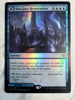 Sea Gate Restoration/Sea Gate, Reborn (Foil) Zendikar Rising NM - Image 1 of 2