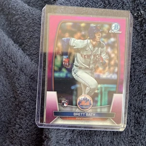 2023 Bowman Chrome Brett Baty /299 Refractor Rookie RC #15 New York Mets - Picture 1 of 2