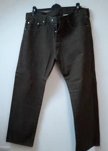 Levi Strauss- Men's Size W38" L30" Khaki Green Straight Legged Denim Jeans - Picture 1 of 9