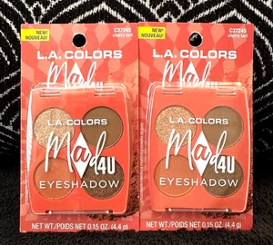 2pk LA COLORS MAD4U CHERRY TART C37245 PRESSED POWDER OMBRES EYESHADOW PALETTTE - Picture 1 of 6