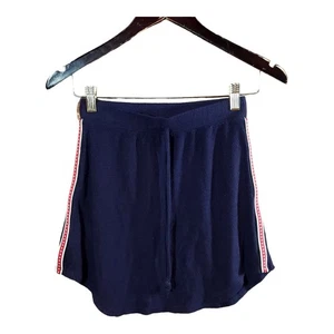Erge Designs Navy Blue Cozy Knit Skirt with Star Stripe Detail Girls' 10/12 - Picture 1 of 6