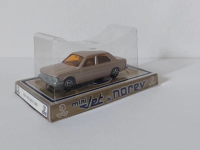 Norev Minijet 1/64 . Peugeot 305 Marron  Métal  Neuf D Époque Avec Sa Boite . - Photo 1/4