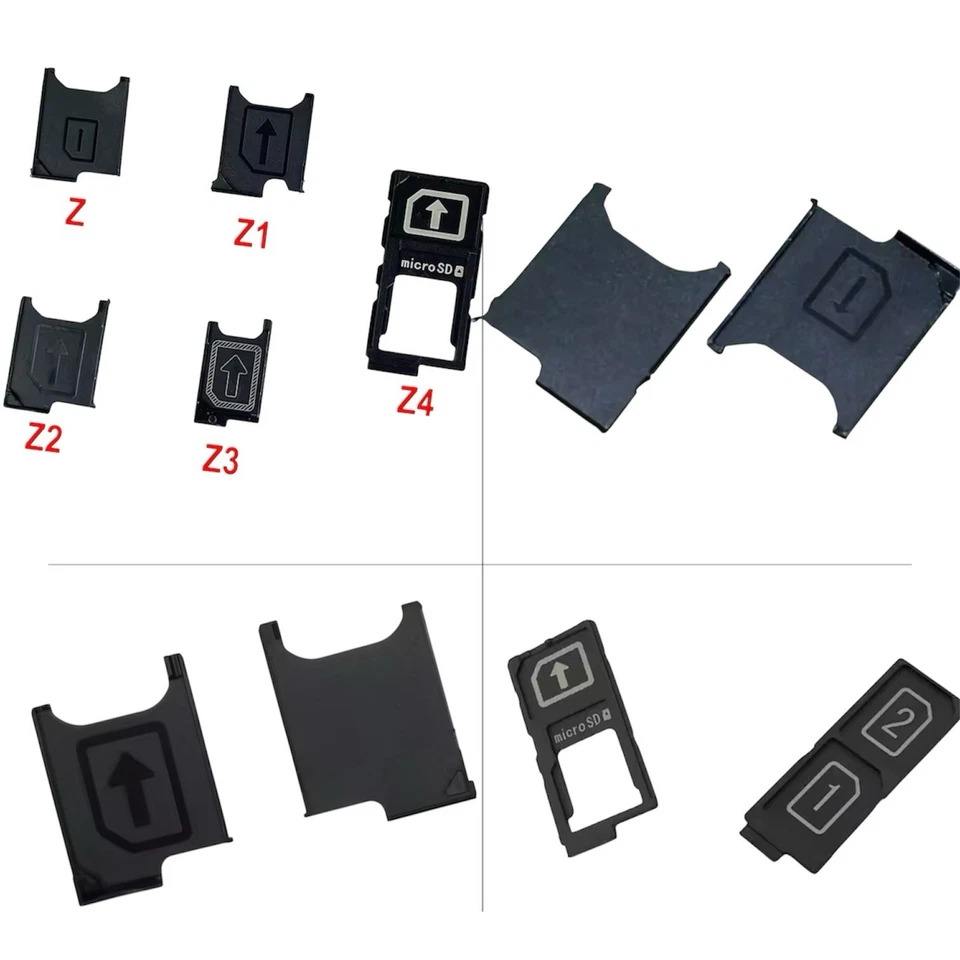 For Sony Xperia Z Z1 Z1 Mini Z2 Z3 Z3 Mini XZ1 XZP Z5P Z5 Z5 Mini Sim Card Tray Foto 1 de 1