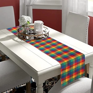 Buffalo Plaid Check Table Runner Cotton Classic Stylish Design for Family Din... - Picture 1 of 7