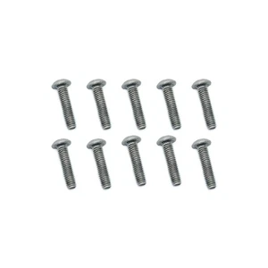 MTTR Racing Titanium GR2 3x12mm Button Hex Socket Screws 10 pcs Silver #TBH05031 - Picture 1 of 2