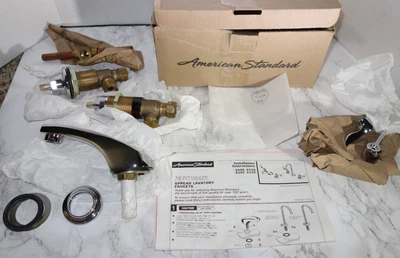 Grifo de baño American Standard Monterrey 8" pulgadas amplio 2 manijas cromado Foto 1 de 4