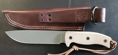 ONTARIO KNIFE RAT 7 OD GREEN HANDLE Fixed Blade Knife)( NO RESERVE AUCTION )) - Image 1 of 4