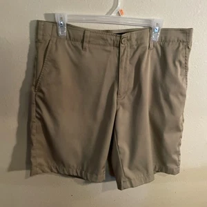 BCG Mens Golf Shorts Size 34W Khaki polyester /spandex Lightweight Stretch - Picture 1 of 2