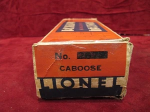 ORIGINAL  EMPTY BOX FOR LIONEL 2472 CABOOSE  CAR  POSTWAR - NO RESERVE~lot 22 - Picture 1 of 12