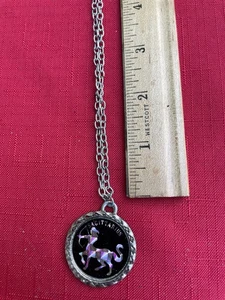 VTG Zodiac Sagittarius Archer Astrology Pendant Necklace 70s - Picture 1 of 2