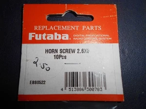 Futaba EBS0552 Horn screw 2.6x8 (pk10) Mini Z GL Racing - Picture 1 of 3