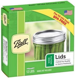 Jars Wide Mouth Lids, 12 Count (Pack of 1) - Picture 1 of 12