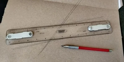 VEMCO 9P-15 12"  Drafting Machine Scale Ruler Architect - Image 1 of 4