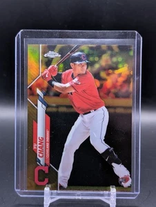 2020 Topps Chrome 173 Gold Refractor Yu Chang RC #/50 Taiwan - Picture 1 of 2