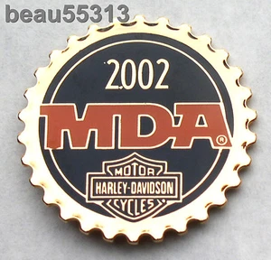 ⭐HARLEY DAVIDSON DAVIDSON NATIONAL HOG RALLY MDA 2002 VEST JACKET PIN 02 - Picture 1 of 1