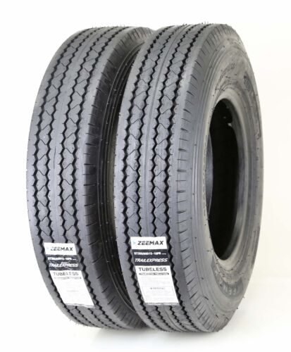 2 New Trailer Tires ST205/90D15 / 7.00-15 Zeemax Heavy Duty Bias 10 PR LR E