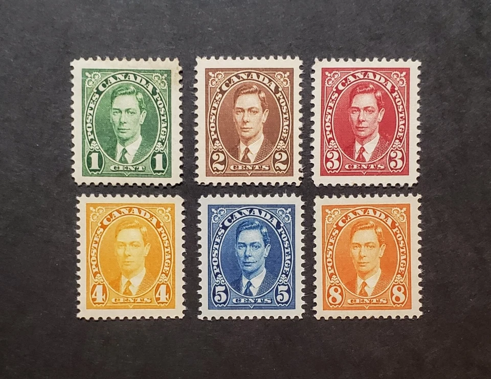 Stamps Canada Mint: #231-36  King George Vl Mufti Issue  VF Mint LightlyHinged - Image 1 of 1