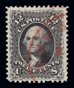 MOMEN: US STAMPS #69 CDS RED USED LOT #90476* - Picture 1 of 2