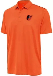 Antigua Baltimore Orioles Tribute Polo Shirt Mango Official MLB Men's Size 2XL - Picture 1 of 12