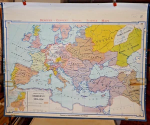 Social Science Maps Denoyer Geppert, CHARLES V   1519-1546 - Picture 1 of 2