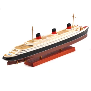 ATLAS 1/1250 Normandie Transatlantic Vintage Boat Cruise Ship Model Handmade Toy - Picture 1 of 10
